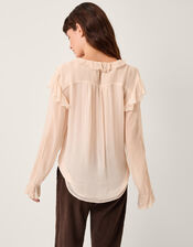 Moliin Angel Ruffle Blouse, Pink (PINK), large