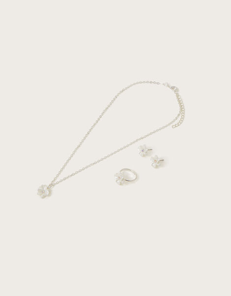 Pretty Floral Jewellery Set, , large