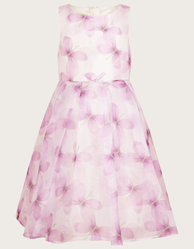 Dragonfly Print Dress, Purple (PURPLE), large
