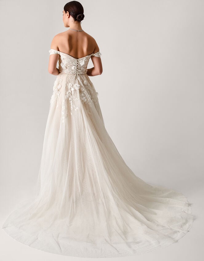 Luciane Bardot Wedding Dress, Ivory (IVORY), large