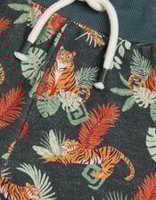 Born Wild Tiger Print Shorts, Blue (NAVY), large