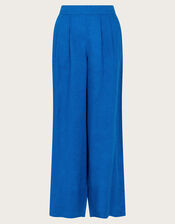 Solene Wide Leg Trousers, Blue (COBALT), large