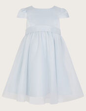 Baby Tulle Bridesmaid Dress, Blue (PALE BLUE), large