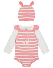 Newborn Baby Swan Knit Romper Set, Pink (PINK), large