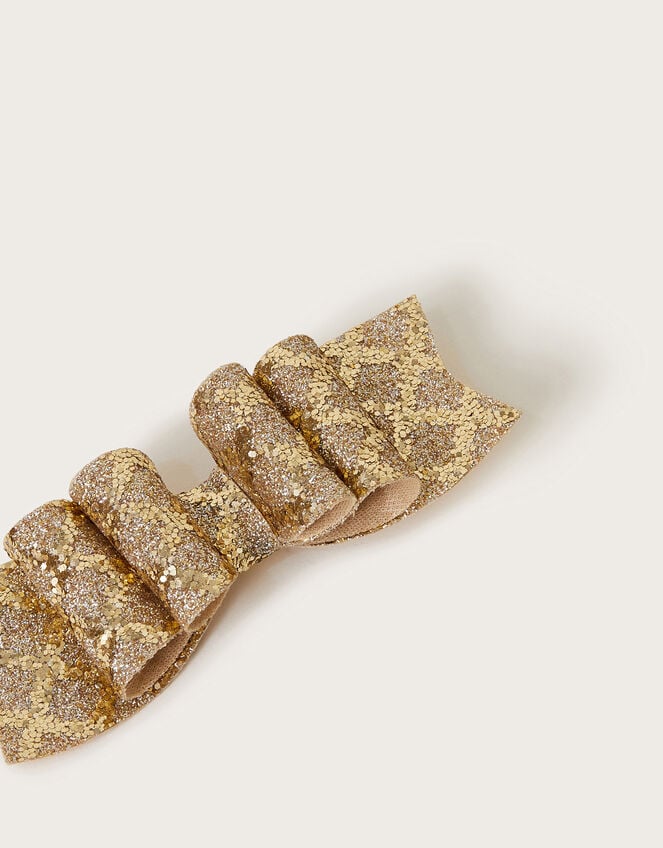 Glitter Bow Hair Clip, , large