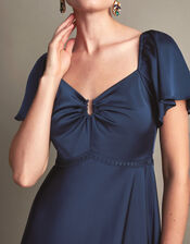 Savannah Satin Maxi Dress, Blue (NAVY), large