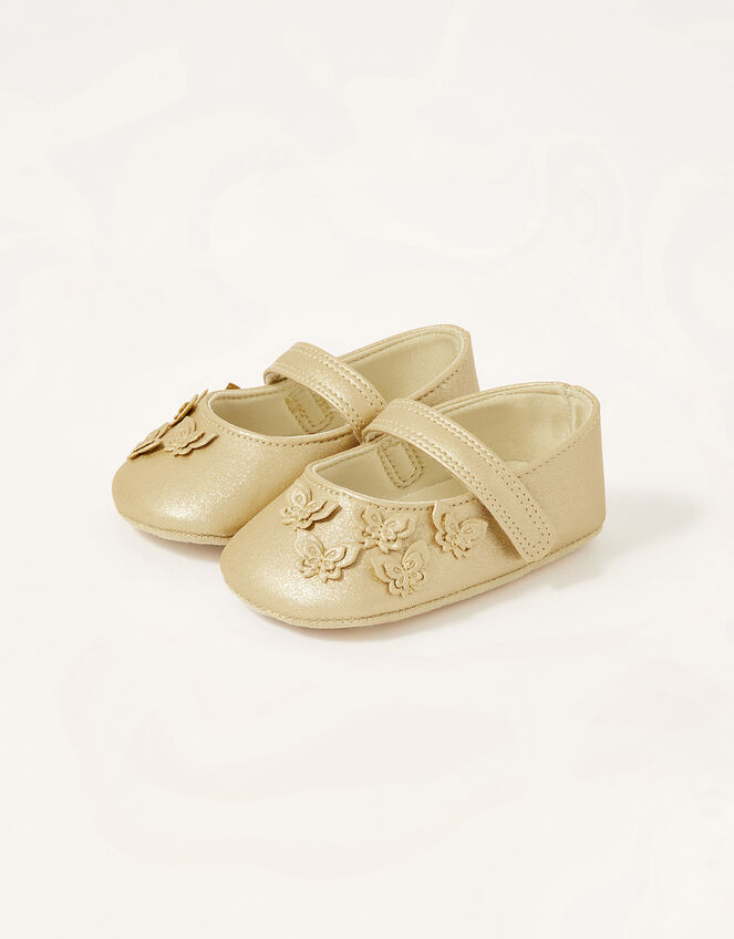 Butterfly Booties Gold Baby Booties Monsoon Global.