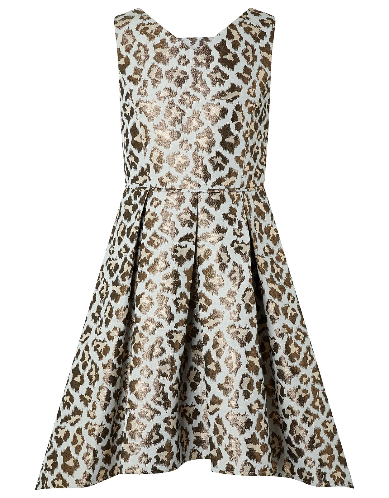 Margot Metallic Animal Print Dress Multi Girls Dresses