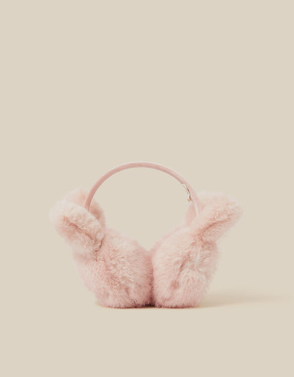 Fluffy Bunny Earmuffs, , large