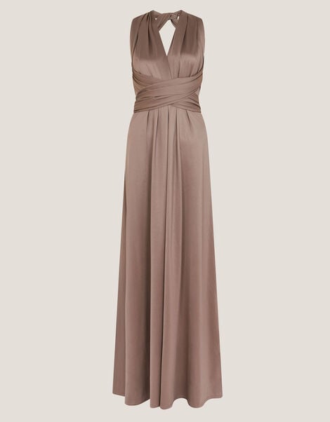 Thea Multiway Bridesmaid Dress, Mink (MINK), large