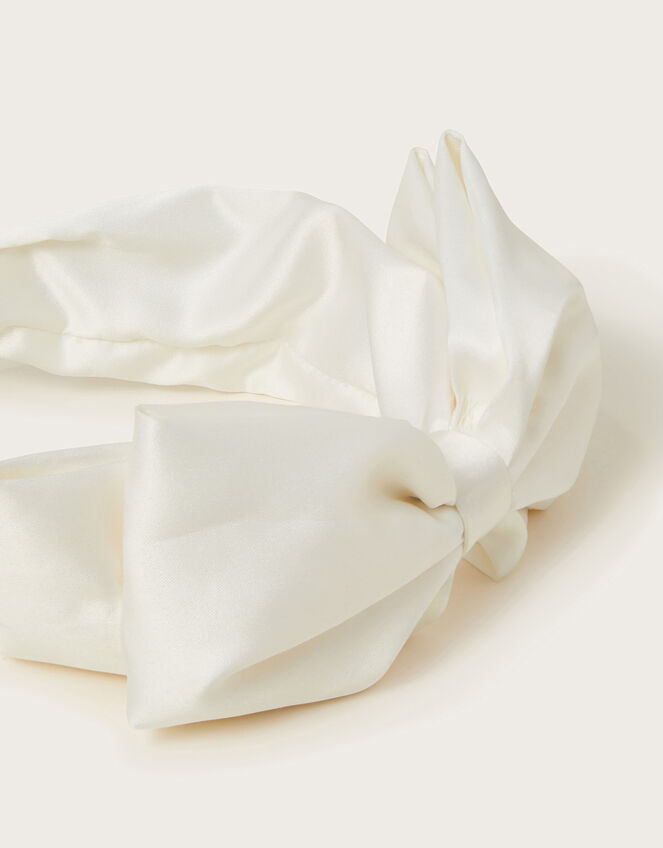 Bridesmaid Bow Headband, Ivory (IVORY), large