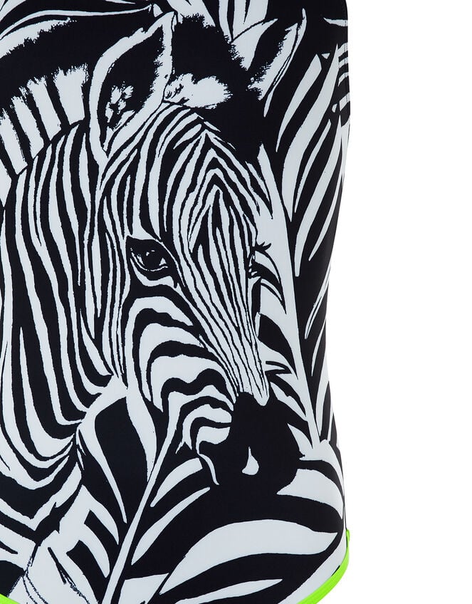 Zara Zebra Swimsuit, Black (BLACK), large