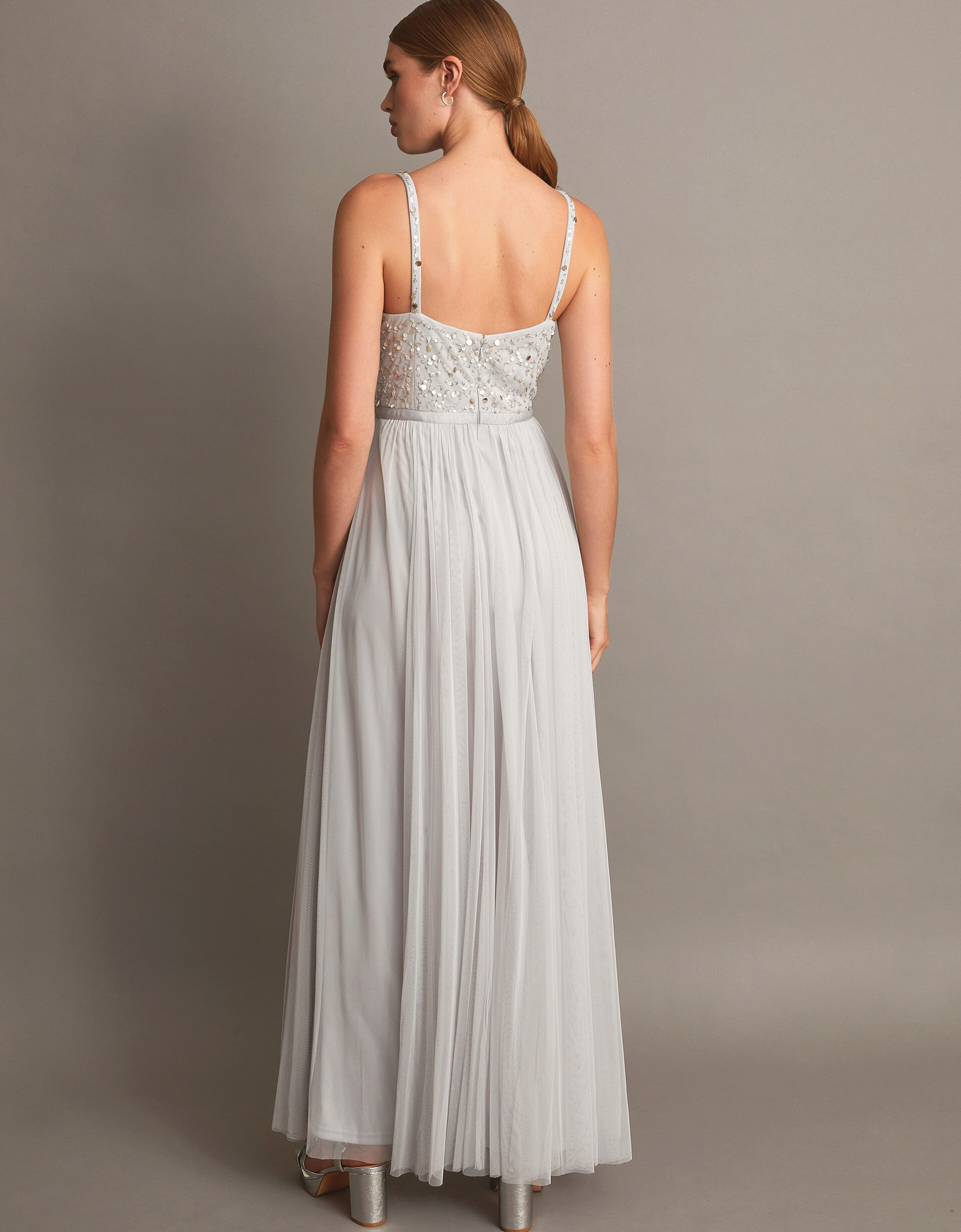 Monsoon silver deals bridesmaid dress