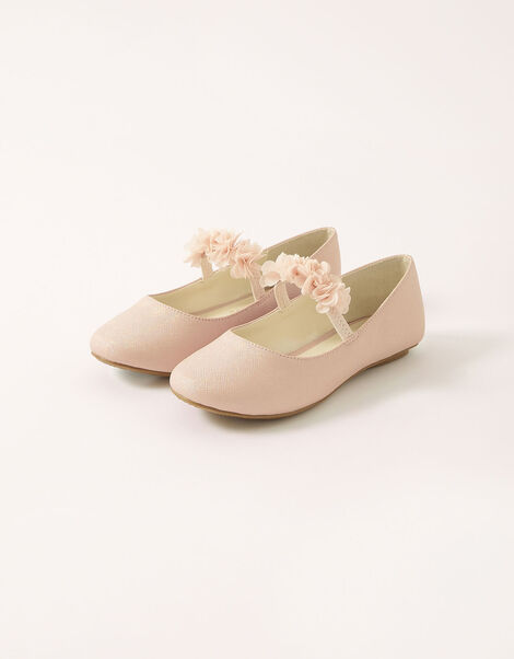 Corsage Ballerina Flats, Pink (PINK), large