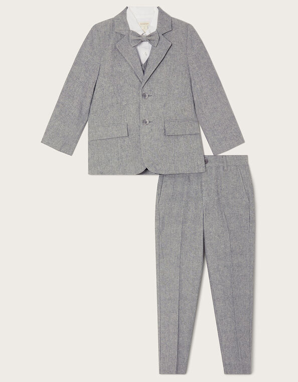 Luca Five Piece Smart Suit, Gray (GREY), large