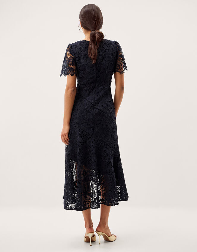 Harper Square Neck Lace Midi Dress Blue | Evening Dresses | Monsoon Global. Harper Square Neck Lace Midi Dress Blue | Evening Dresses | Monsoon Global.