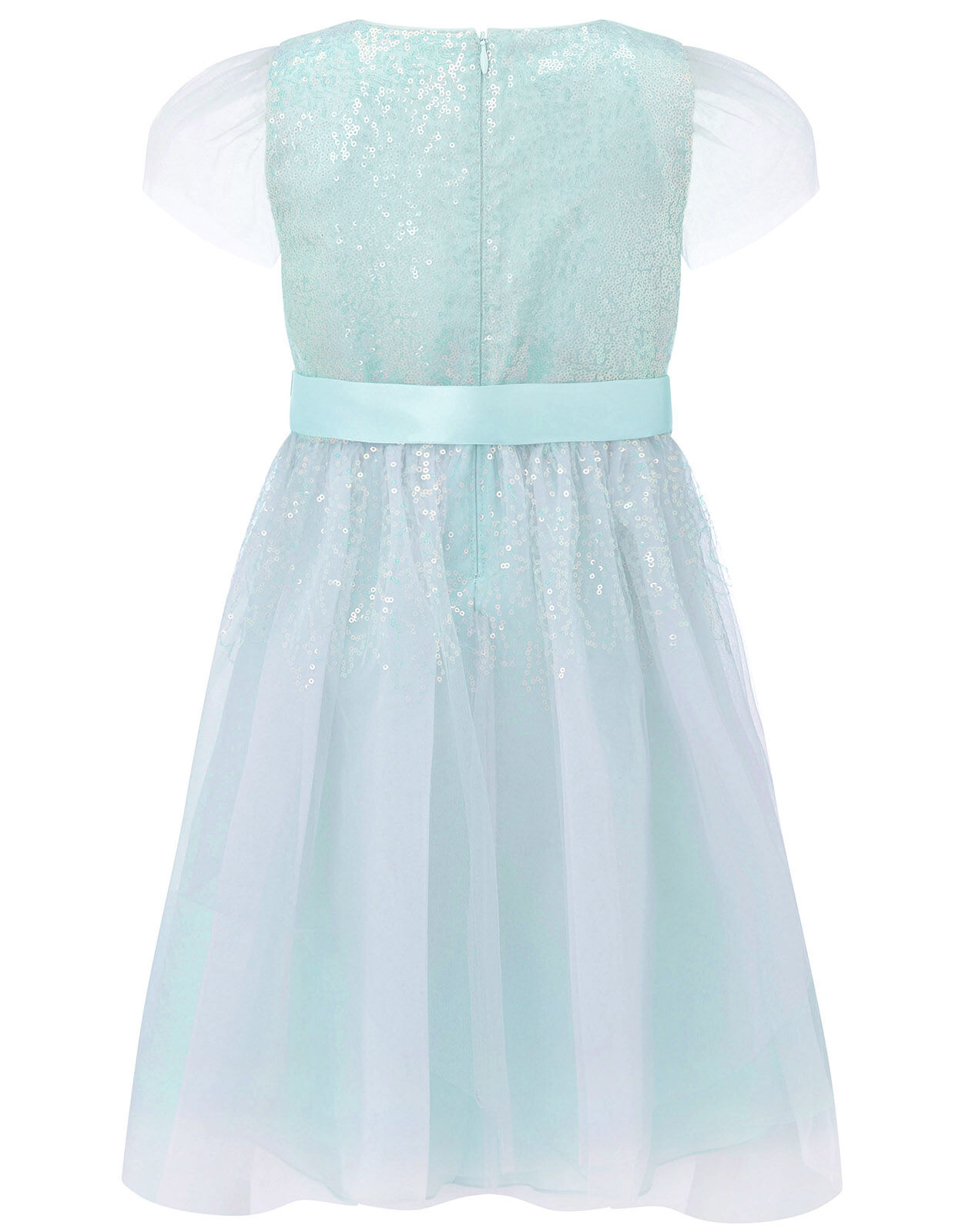 pale blue sequin dress