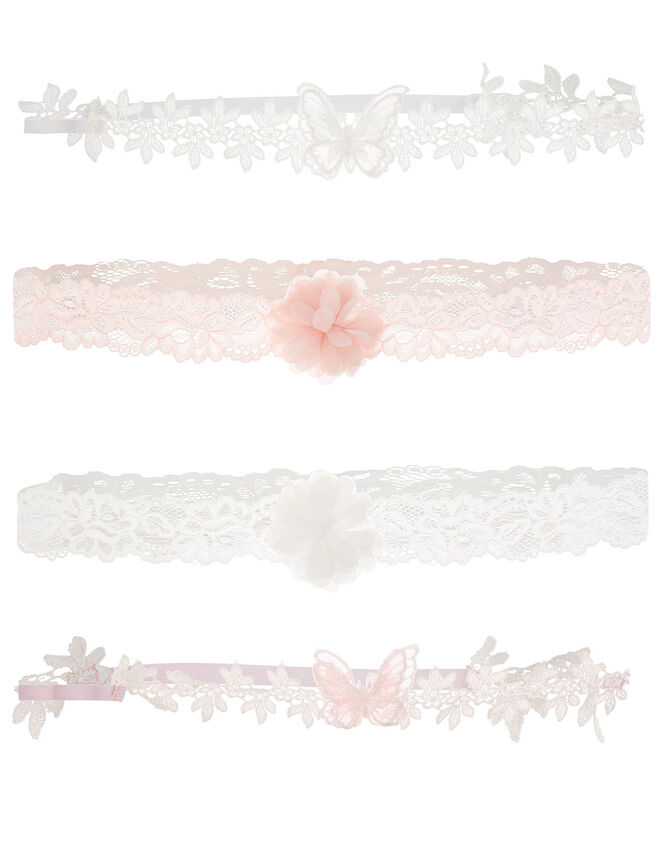 Baby Lacey Flower and Butterfly Bando Set, , large