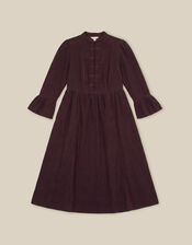 Valerie Corduroy Midi Dress, Brown (CHOCOLATE), large