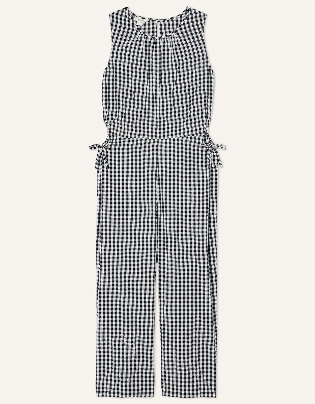 Gingham jumpsuit clearance