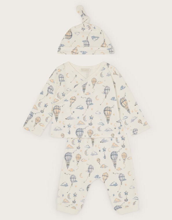 Newborn Hot Air Balloon Sleep Set, Green (GREEN), large