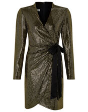 Trinity Sequin Tux Dress, Gold (GOLD), large