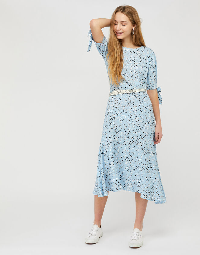 Miyah Daisy Print Dress with LENZING™ ECOVERO™, Blue (BLUE), large