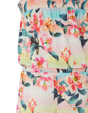 Serena Tropical Floral Active Playsuit, Multi (MULTI), large