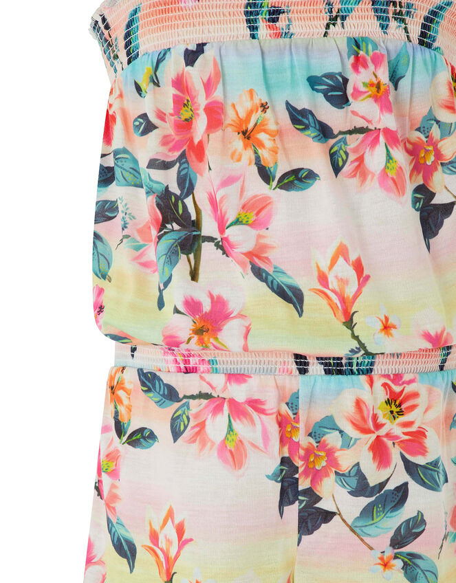 Serena Tropical Floral Active Playsuit, Multi (MULTI), large