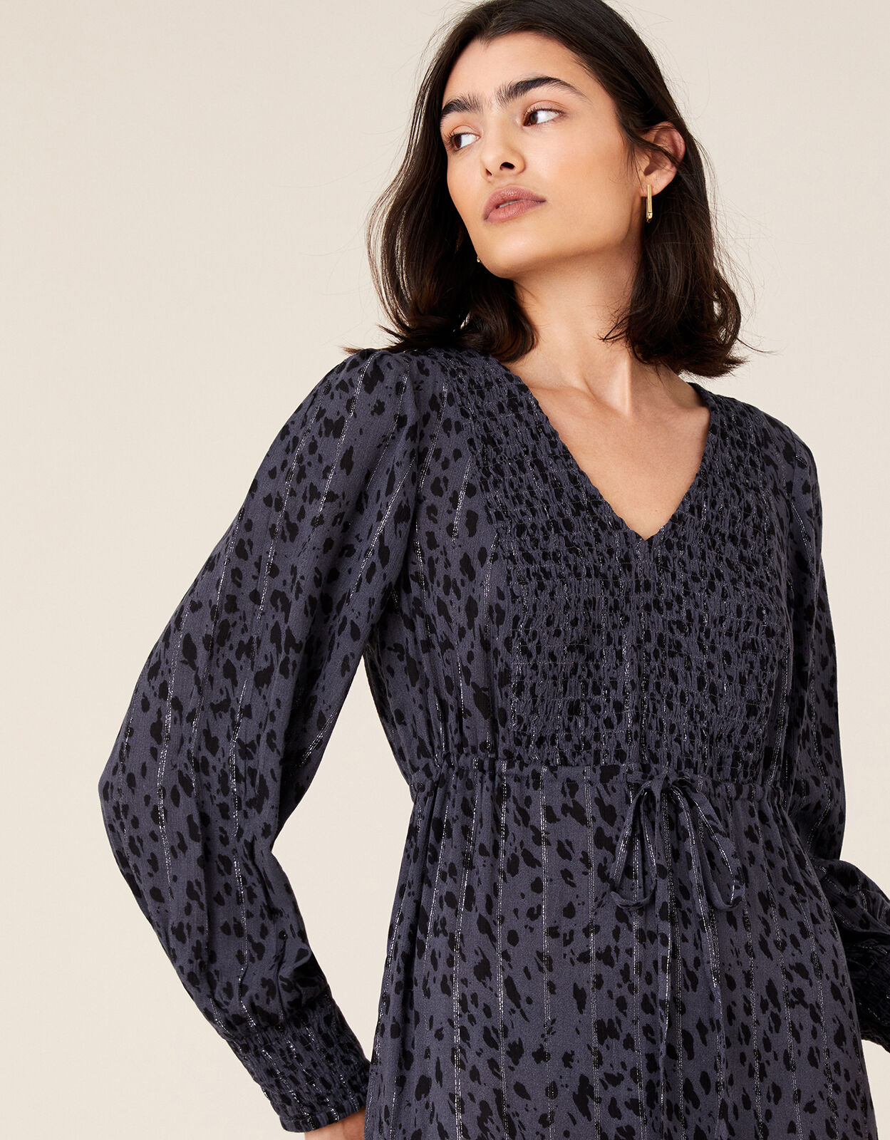 coast freida animal midi dress