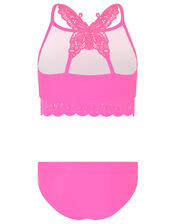 Butterfly Laser-Cut Bikini Set, Pink (PINK), large