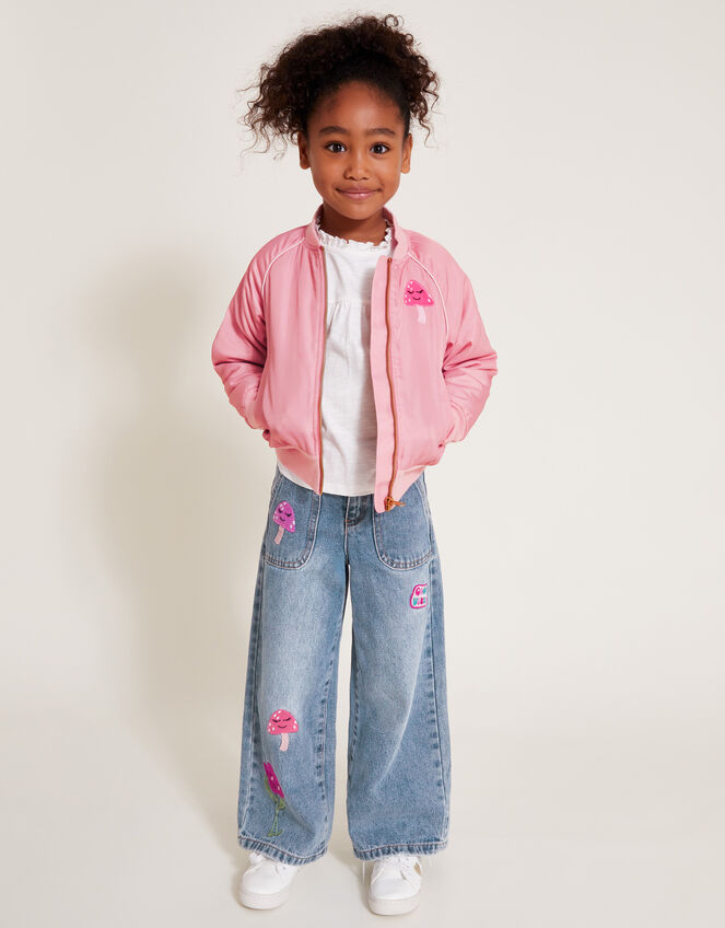 Good Vibes Bomber Jacket, Pink (PINK), large