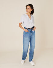 Tie Neck Short Sleeve Blouse, Grey (GREY), large