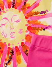 Sun Ray Top and Shorts Set, Pink (PINK), large