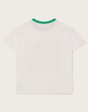 Slow and Steady Oversized T-Shirt, White (WHITE), large