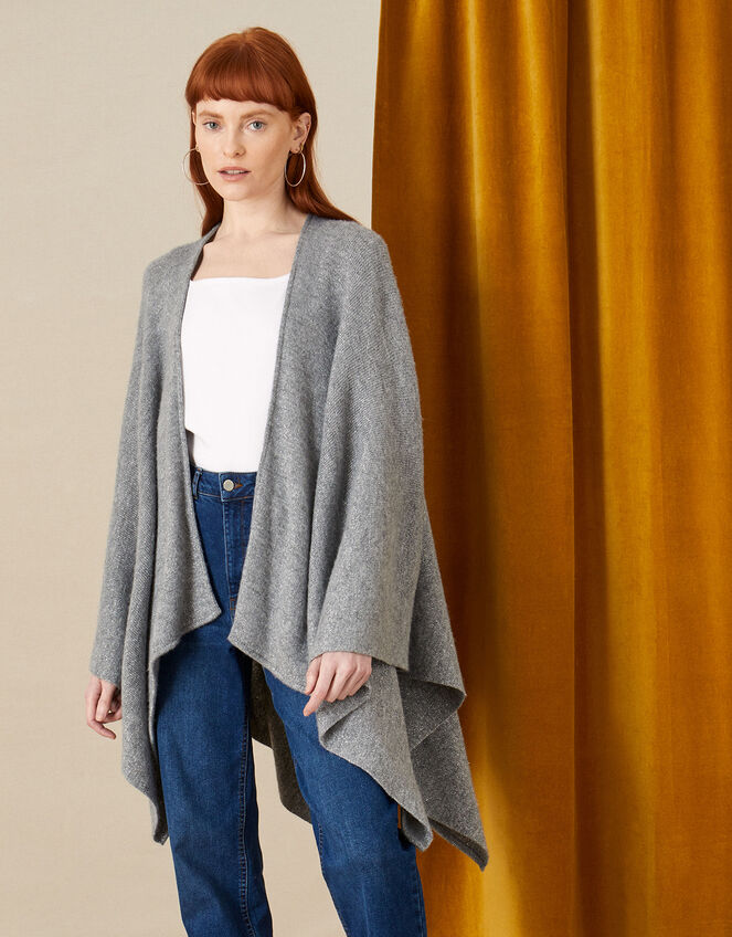 Metallic Knitted Wrap, , large