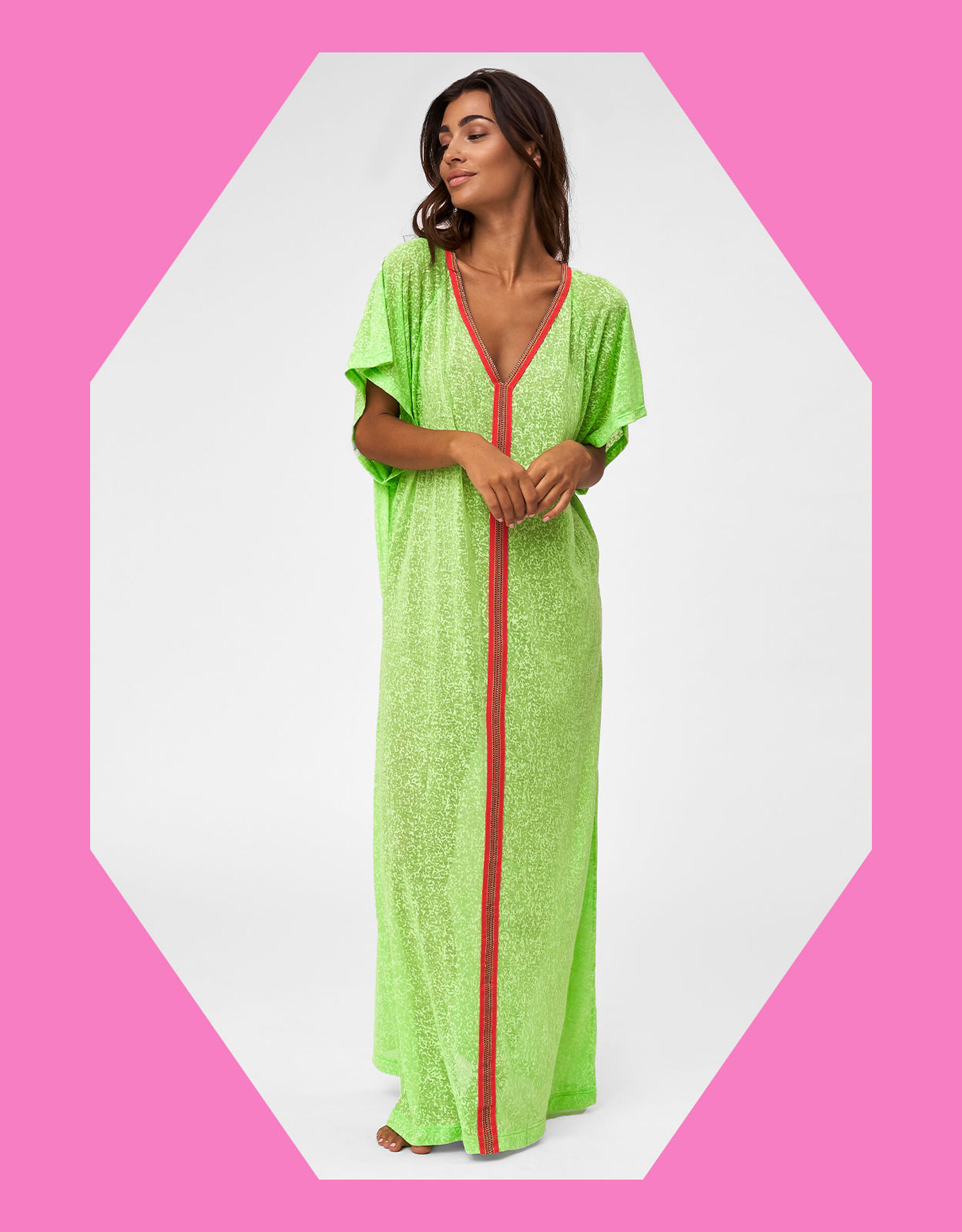 Pītusa Lightweight Maxi Sundress, Green (LIME), large