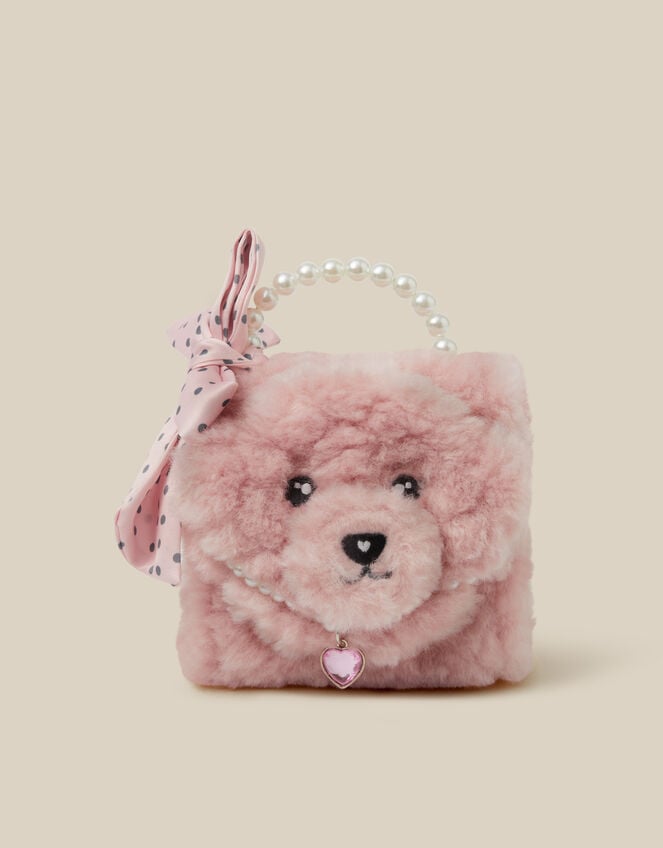 Fluffy Poodle Bow Bag, , large