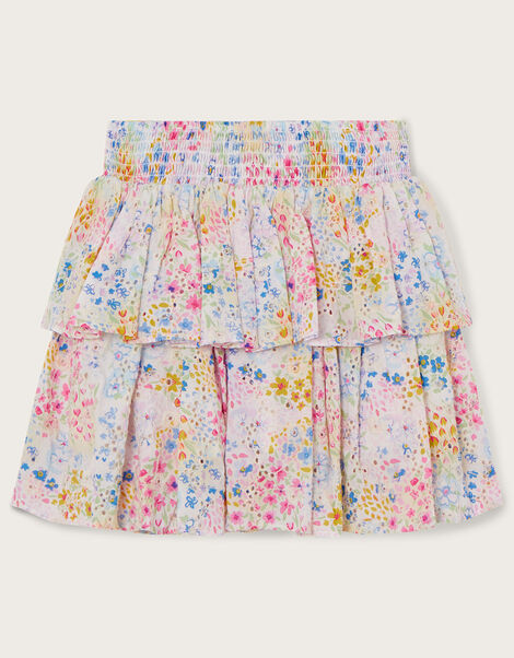 Floral Print Broderie Skirt Multi, Multi (MULTI), large
