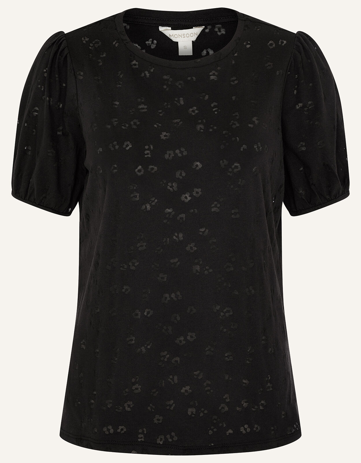 Petunia Animal Jersey T Shirt Black