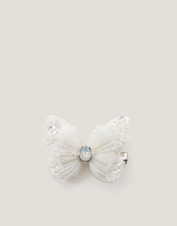 Sequin Butterfly Hair Clip, , large