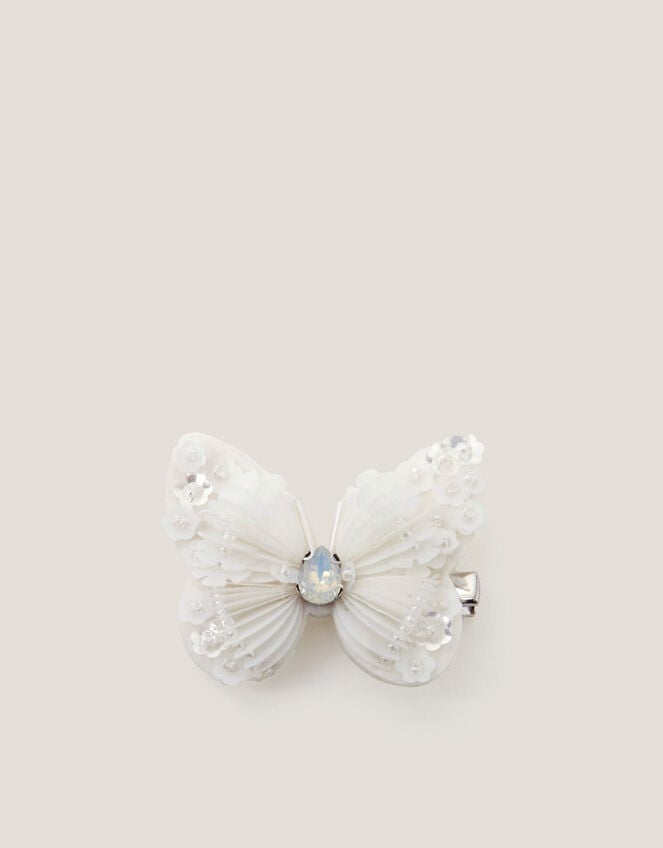Sequin Butterfly Hair Clip, , large