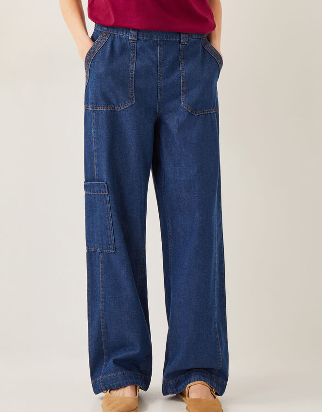 Harper Utility Jeans, Blue (MID AUTHENTIC BLUE), large