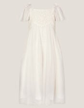 Starla Lace Tulle Dress, Ivory (IVORY), large