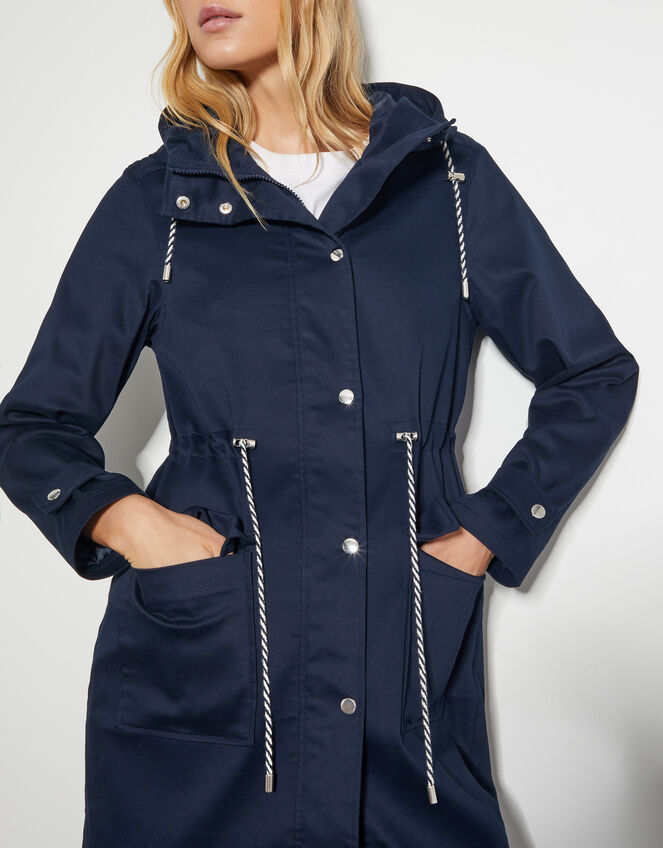 Rory Showerproof Rain Coat, Blue (NAVY), large