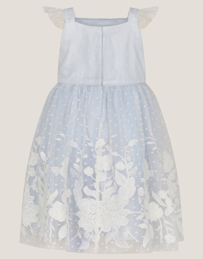 Baby Abigail Embroidered Party Dress, Blue (BLUE), large