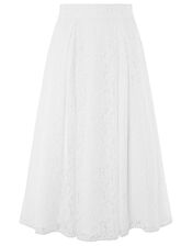 Delilah Lace Skirt, Ivory (IVORY), large
