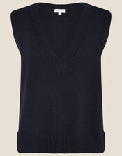 V-Neck Tabard, Blue (NAVY), large