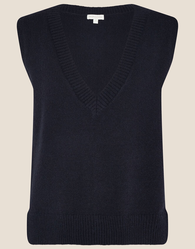 V-Neck Tabard, Blue (NAVY), large