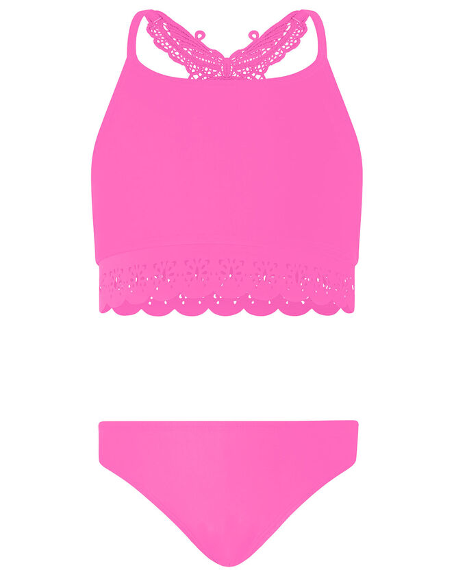 Butterfly Laser-Cut Bikini Set, Pink (PINK), large